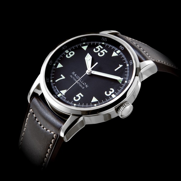  Raidillon 42mm Automatic Movement Pilote Black