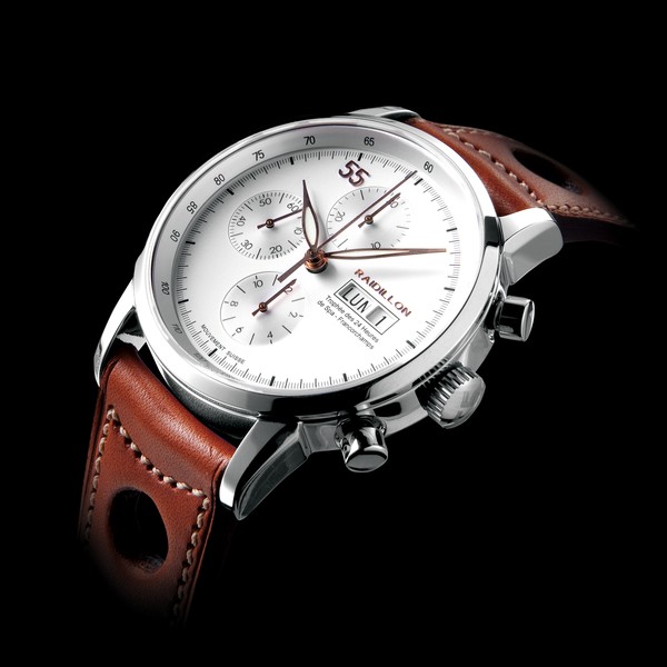  Raidillon 42mm Automatic Chronograph White 55