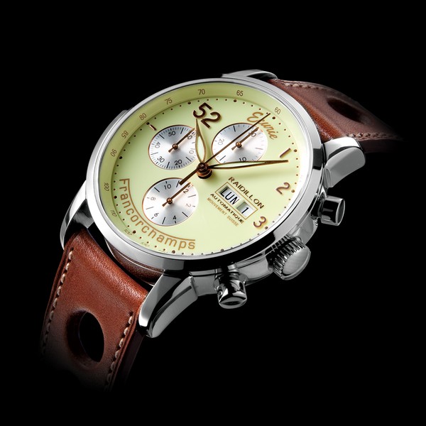  Raidillon 42mm Automatic Chronograph Ecurie Francorchamps Vanilla