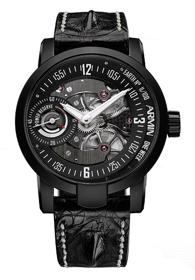 часы Armin Strom One Week Earth Stainless steel PVD-coated black Limited Edition 100