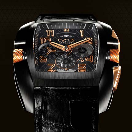 часы Cyrus Kuros Titanium PVD and Red Gold