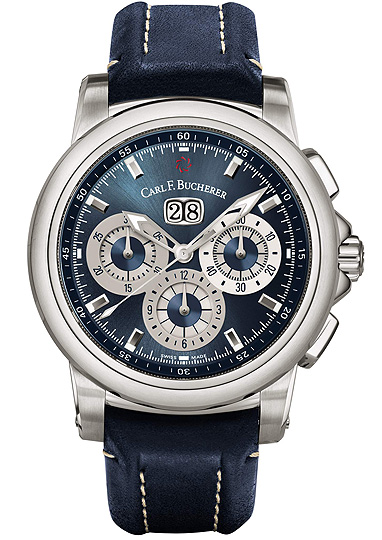  Carl F. Bucherer Patravi Chrono Date Blue Wave