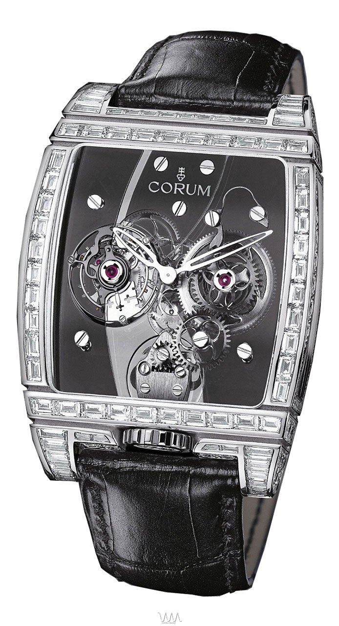 часы Corum Golden Tourbillon Panoramique WG Baget Grey Limited 66