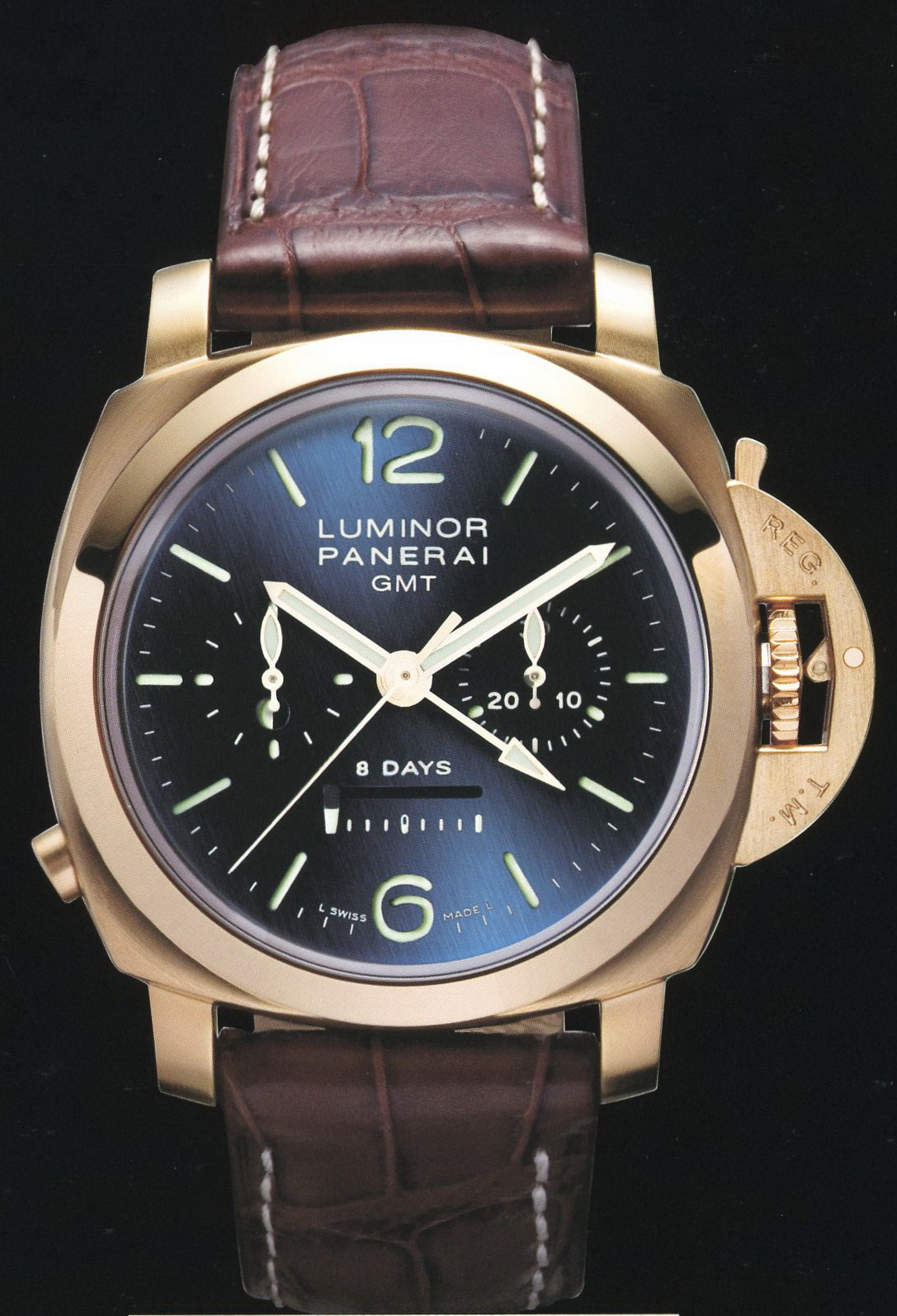  Panerai 2007 Special Edition Luminor 1950 8 Days Chrono Monopulsante GMT