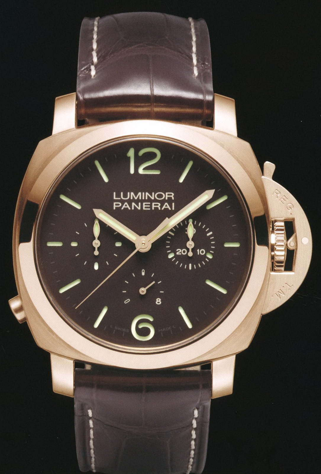  Panerai 2009 Special Edition Luminor 1950 Chrono Monopulsante 8 Days Oro Rosa