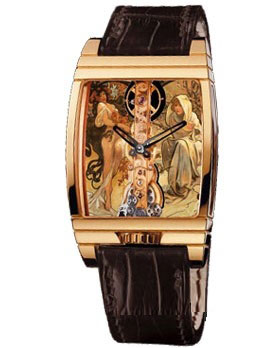 часы Corum Golden Bridge Mucha
