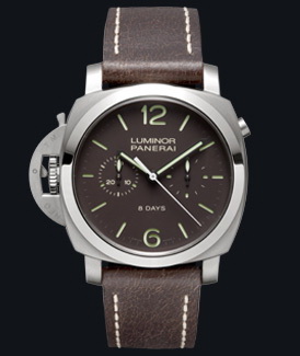 часы Panerai 2011 Special Edition Luminor 1950 Chrono Monopulsante Left-handed 8 Days Titanium