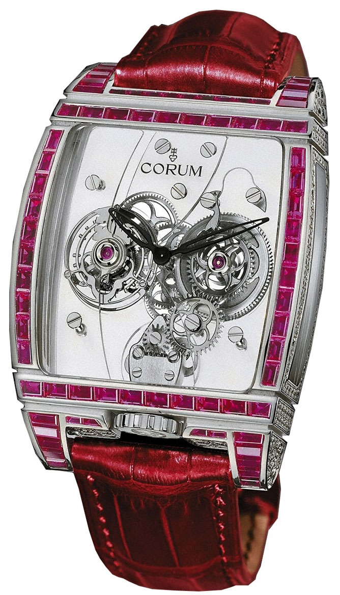 часы Corum Golden Bridges Golden Tourbillon Panoramique Diamants