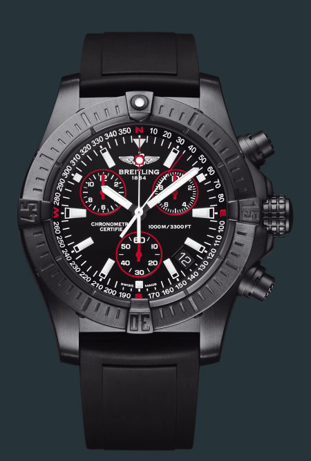  Breitling Avenger Seawolf Chrono Blacksteel Limited Edition