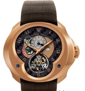  Franc Vila Tourbillon Planetaire GMT Red Gold