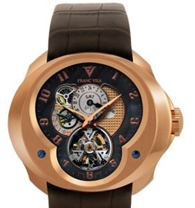  Franc Vila Tourbillon Planetaire GMT Red Gold