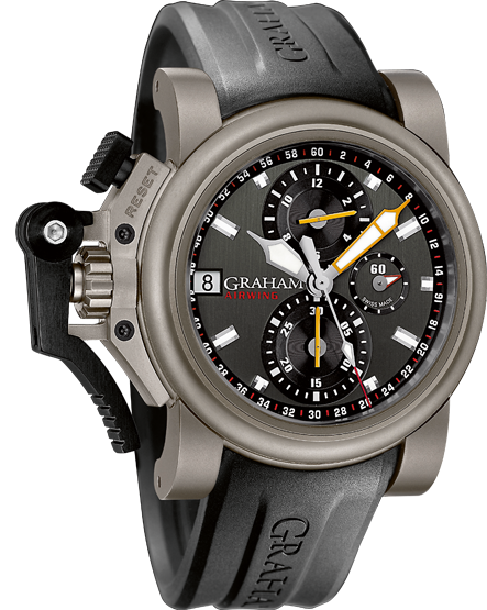 часы Graham CHRONOFIGHTER OVERSIZE TITANIUM AIRWING GUN METAL