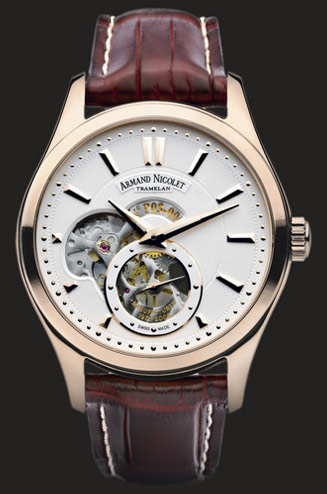  Armand Nicolet Rose gold with silvered deal