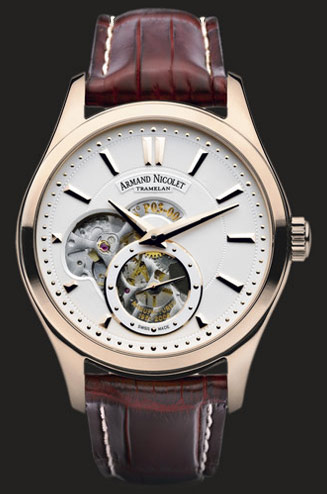 часы Armand Nicolet Rose gold with silvered deal