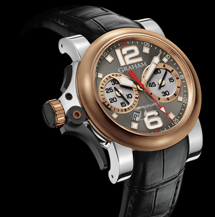  Graham Chronofighter R.A.C Trigger Steel & Gold Charcoal Rush