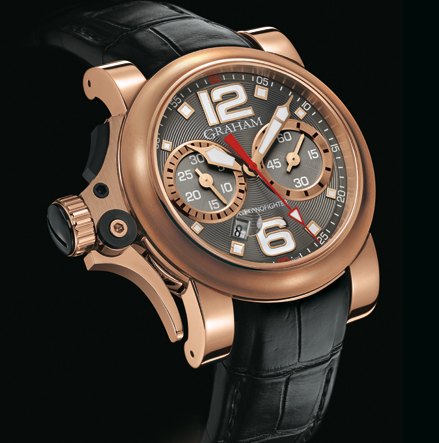 часы Graham Chronofighter R.A.C Trigger Gold Charcoal Rush