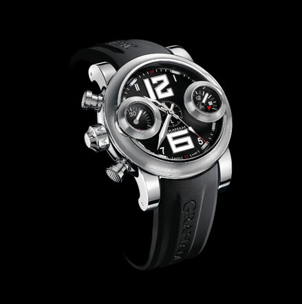 часы Graham Swordfish Big 12-6 Steel with Black Dial Left Version