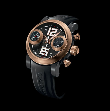 часы Graham Swordfish Big 12/6 PVD & Gold, Right Version