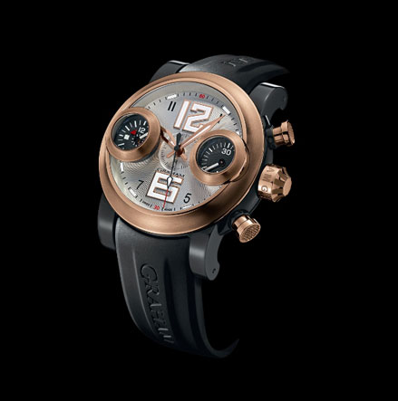 часы Graham Swordfish Big 12/6 Black PVD and red gold, silver dial часы Graham Swordfish Big 12/6 Black PVD and red gold, silver dial