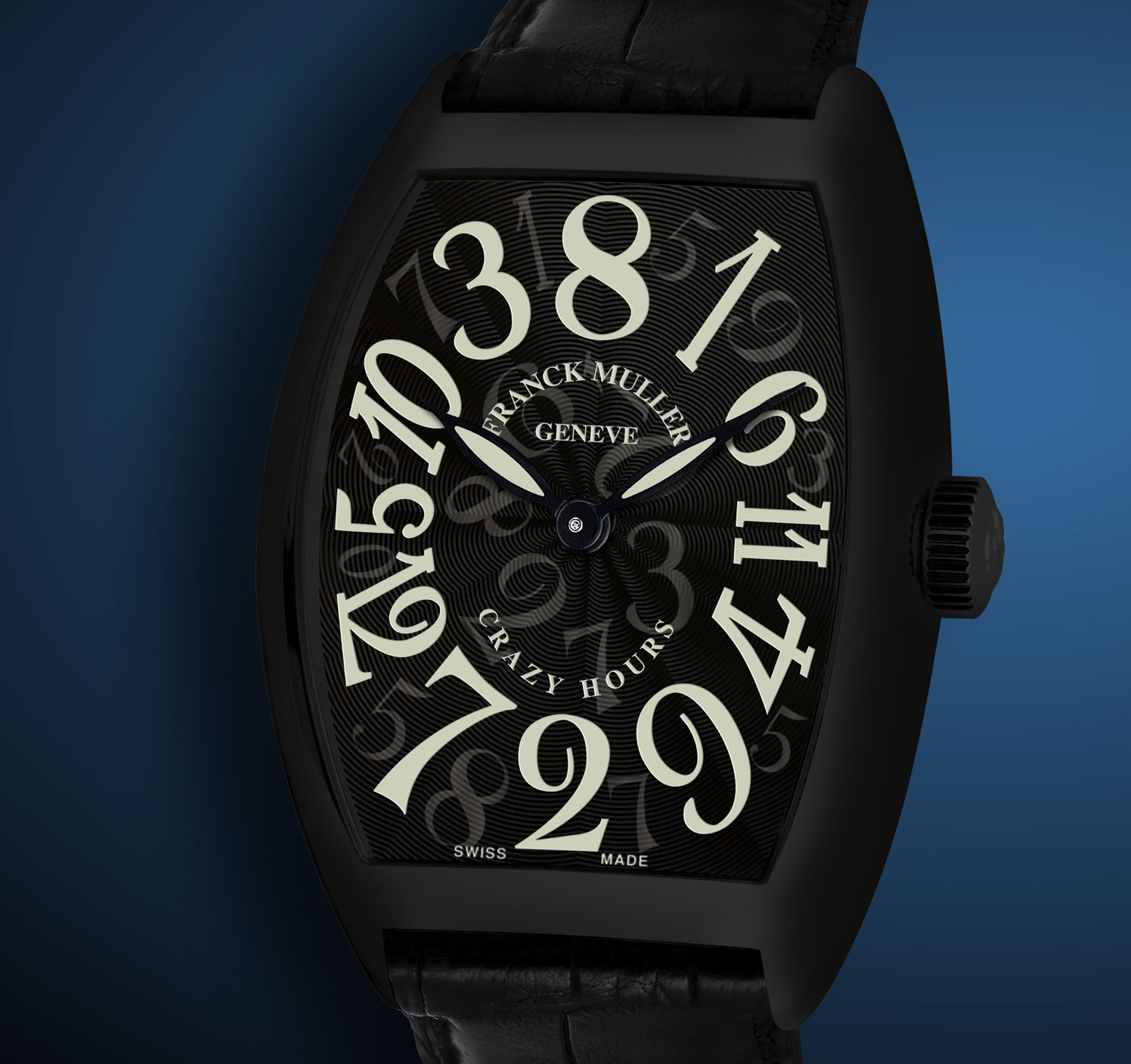 часы Franck Muller Crazy Hours Black Stainless Steel