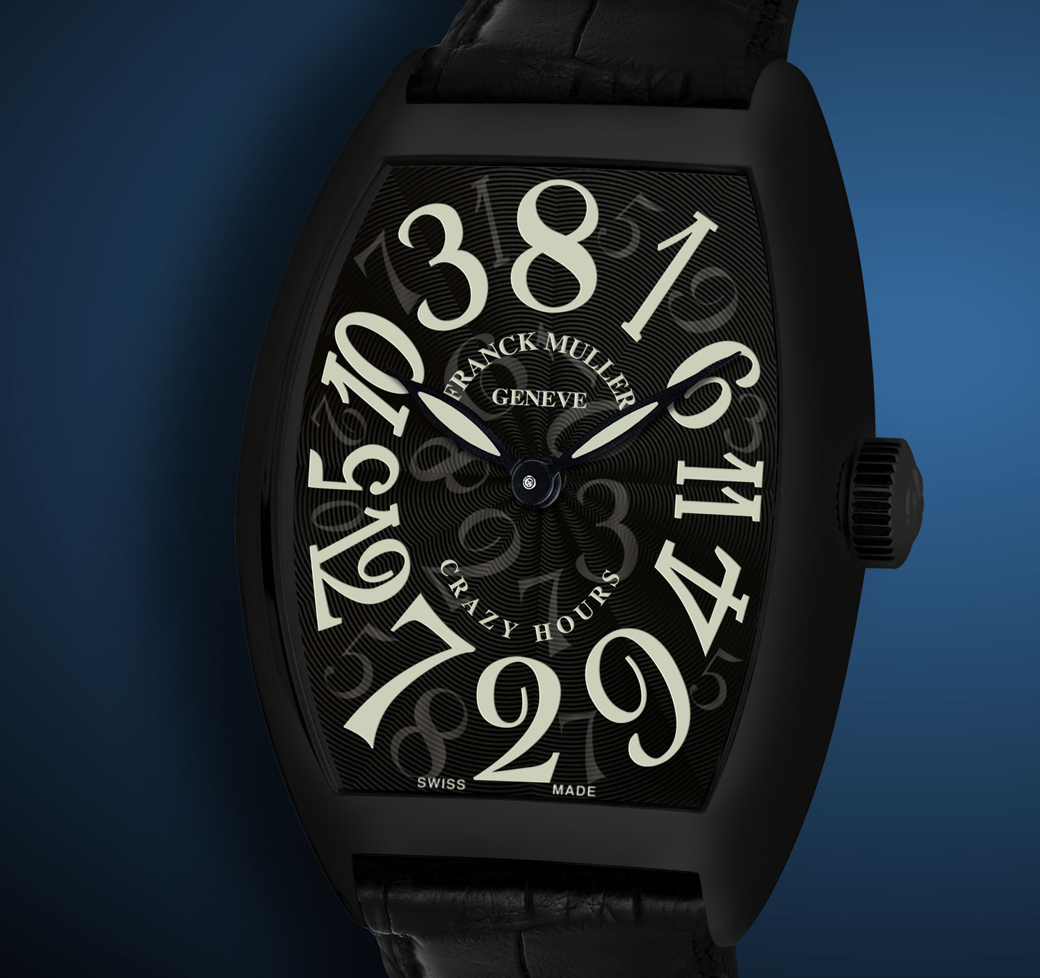  Franck Muller Crazy Hours Black Stainless Steel