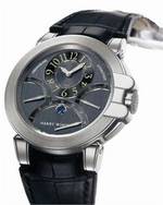 часы Harry Winston Ocean Chrono (WG / Black Leather)