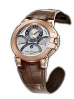  Harry Winston Ocean Chrono (RG / Brown Leather)