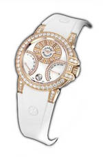 часы Harry Winston Ocean Biretro (RG_Diamonds / White Rubber)