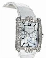 часы Harry Winston Avenue C Chrono (WG_Diamonds / MOP / Leather)