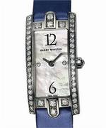  Harry Winston Avenue C Mini (WG / Small Numerals / Blue Strap)