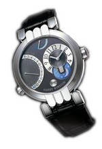  Harry Winston Excenter Timezone (WG / Grey / Leather)