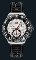 часы TAG Heuer Formula 1 Chronograph (SS / White / Rubber)