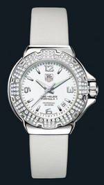 часы TAG Heuer Formula 1 Glamour Diamonds (SS-Diamonds / White / Strap)