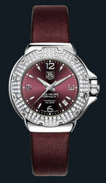 часы TAG Heuer Formula 1 Glamour Diamonds (SS-Diamonds / Maroon / Strap)