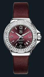  TAG Heuer Formula 1 Glamour Diamonds (SS-Diamonds / Maroon / Strap)