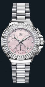 часы TAG Heuer Formula 1 Diamond Chronograph (SS-Diamonds / Pink / SS)