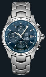 часы TAG Heuer Link Automatic Chronograph (SS / Blue / SS)