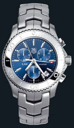  TAG Heuer Link Quartz Chronograph (SS / Blue / SS)