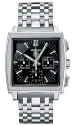 часы TAG Heuer Monaco Automatic Chronograph (SS / Black / SS)