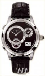 часы Glashutte Original Glashutte Original Panomaticvenue (Pt / Black_Silver / Leather)