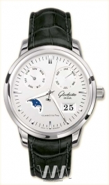  Glashutte Original Glashutte Original Senator Calendar (SS / Silver / Leather)