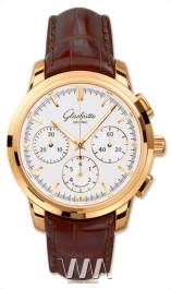 часы Glashutte Original Glashutte Original Senator Chronograph (RG / White / Leather)