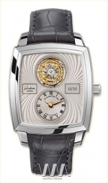  Glashutte Original Glashutte Original Senator Karree Tourbillon (Pt / Grey / Leather)