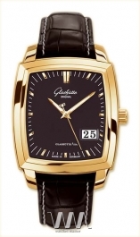  Glashutte Original Glashutte Original Senator Karree Panorama Date (RG / Black / Leather)