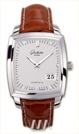  Glashutte Original Glashutte Original Senator Karree Panorama Date (SS / Silver / Leather)