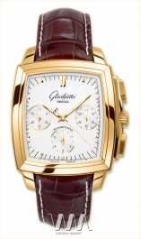  Glashutte Original Glashutte Original Senator Karree Chronograph (RG / Silver / Leather)