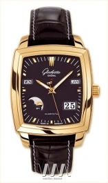 часы Glashutte Original Glashutte Original Senator Karree Perpetual Calendar (RG / Black / Leather)
