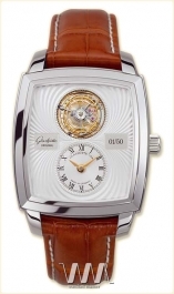  Glashutte Original Glashutte Original Senator Karree Tourbillon (Pt / Silver / Leather)