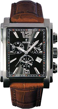 часы Festina Festina Leather Chronograph