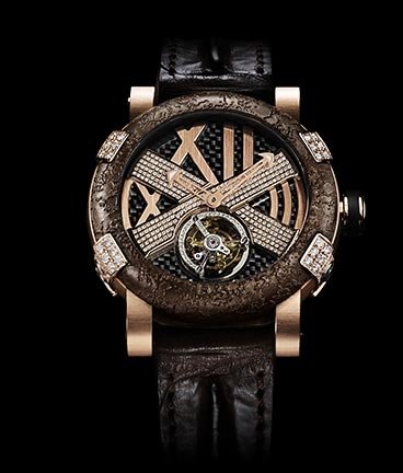  Romain Jerome Titanic-DNA  Rusted steel T-oxy III Pink Star Ultimate